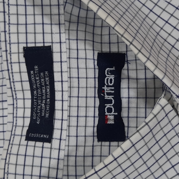 Puritan Shirts Puritan Mens Plaid Buttondown Short Sleeve Dress